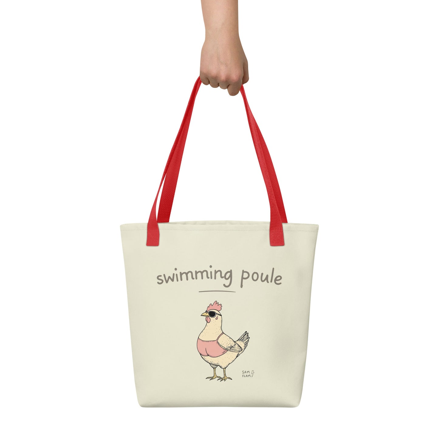 Tote bag "Swimming poule" - Sam Flam