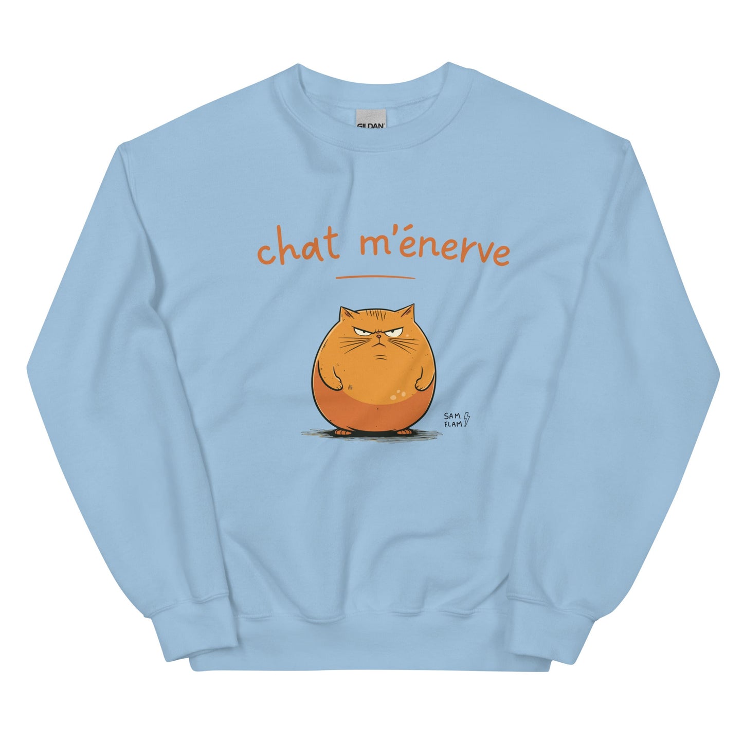 Unisex Sweatshirt "Chat m'énerve" - Sam Flam