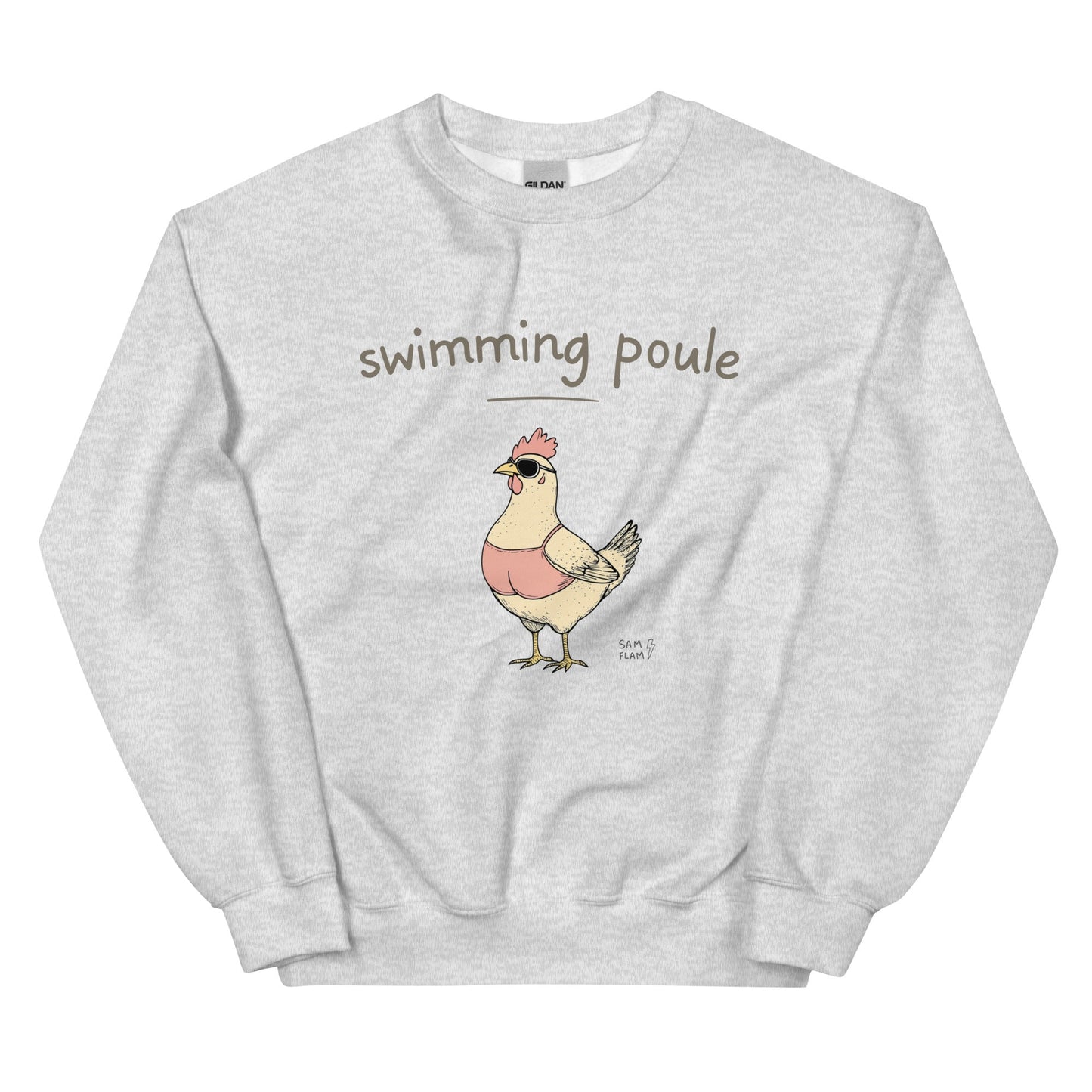 Unisex Sweatshirt "Swimming poule" - Sam Flam