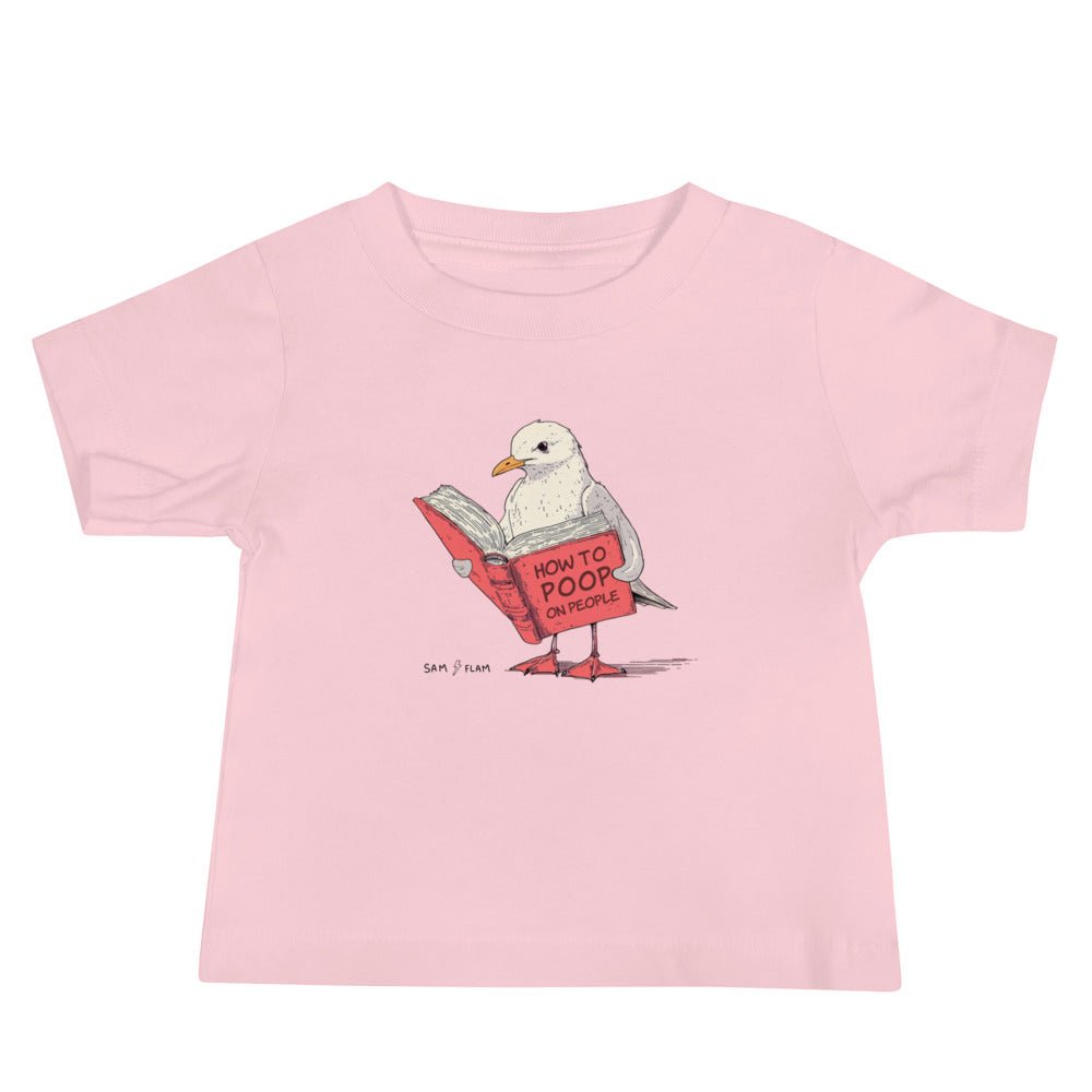 Baby Jersey Short Sleeve Tee "Poop" - Sam Flam