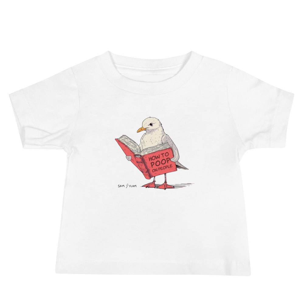 Baby Jersey Short Sleeve Tee "Poop" - Sam Flam