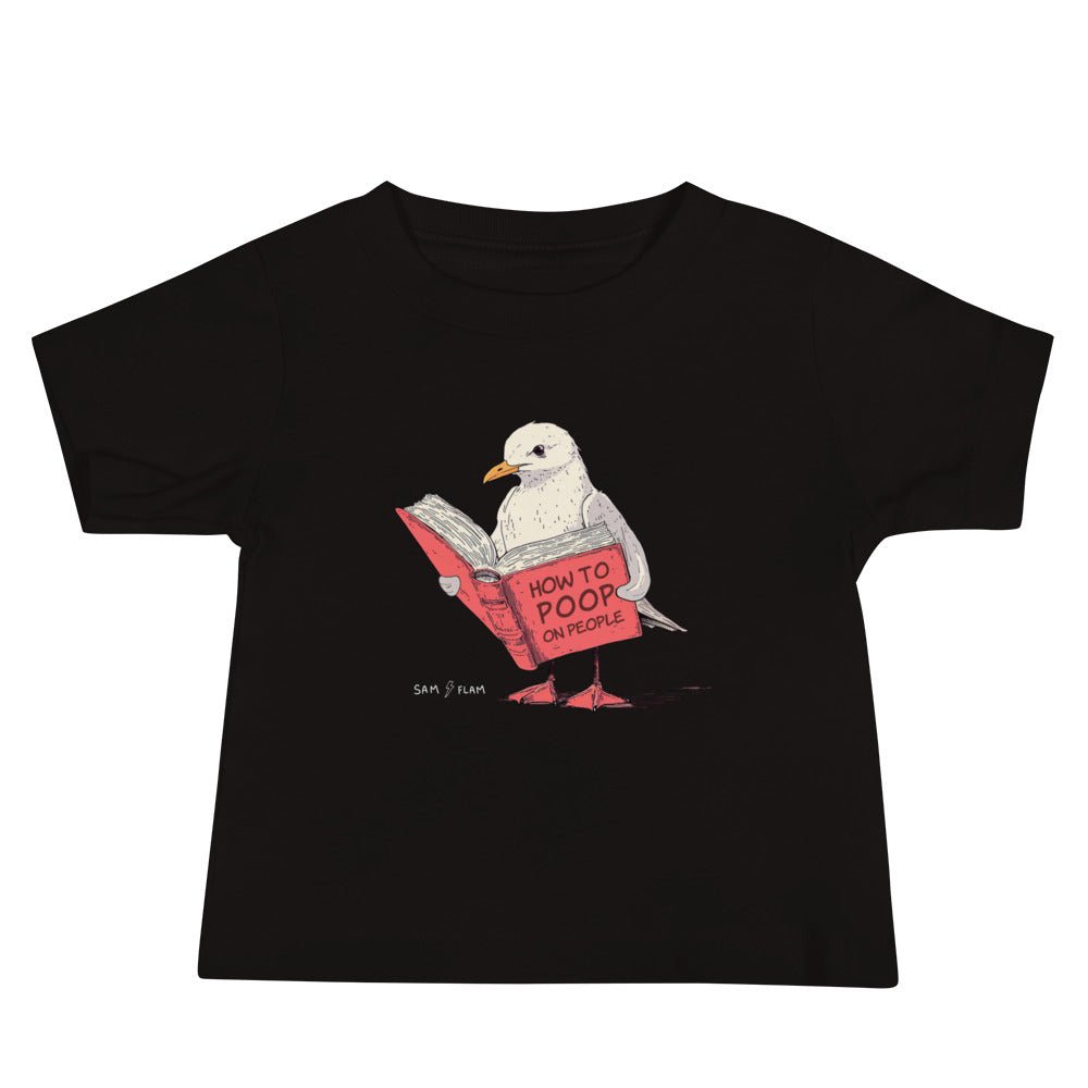 Baby Jersey Short Sleeve Tee "Poop" - Sam Flam