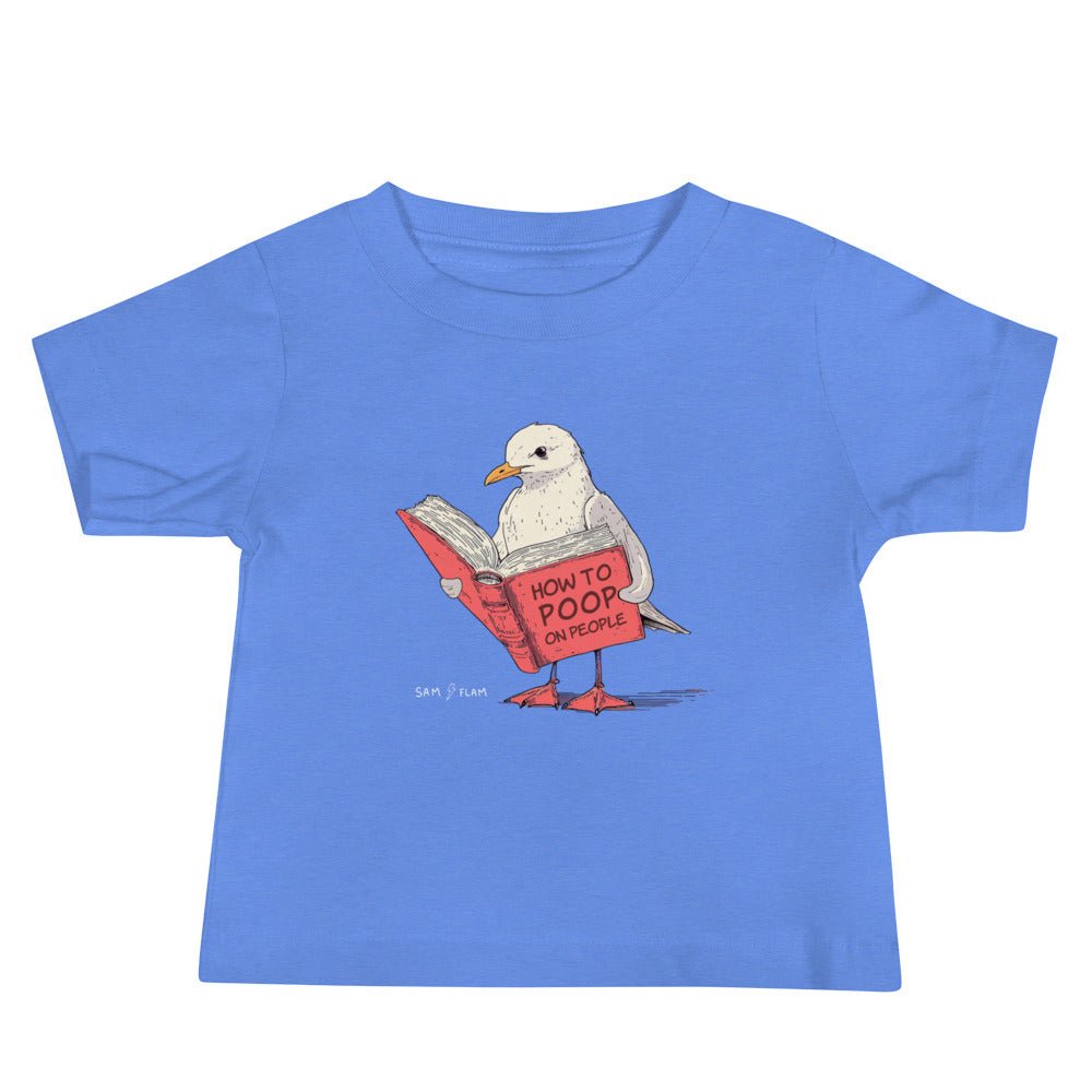 Baby Jersey Short Sleeve Tee "Poop" - Sam Flam