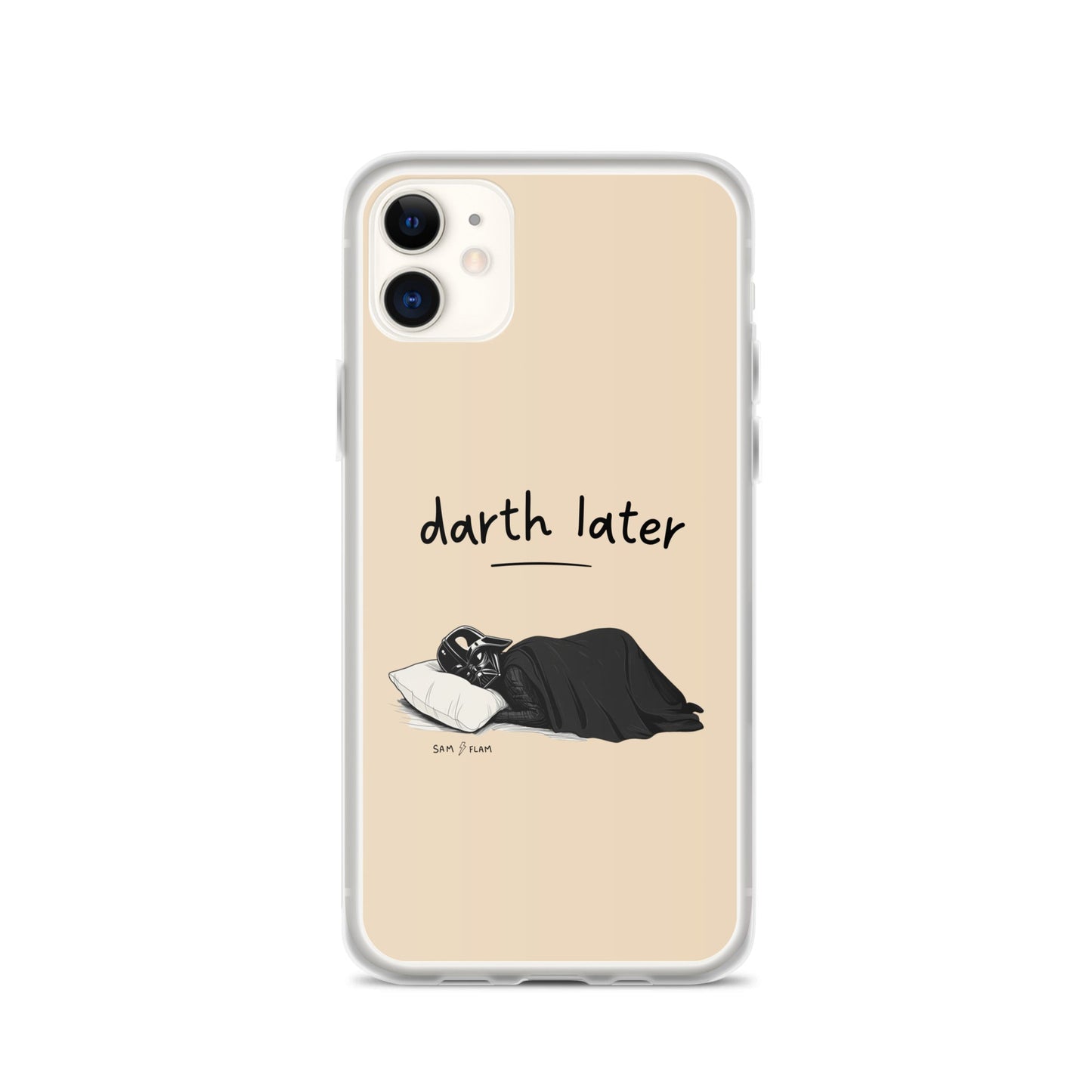 Clear Case for iPhone® "Darth later" - Sam Flam