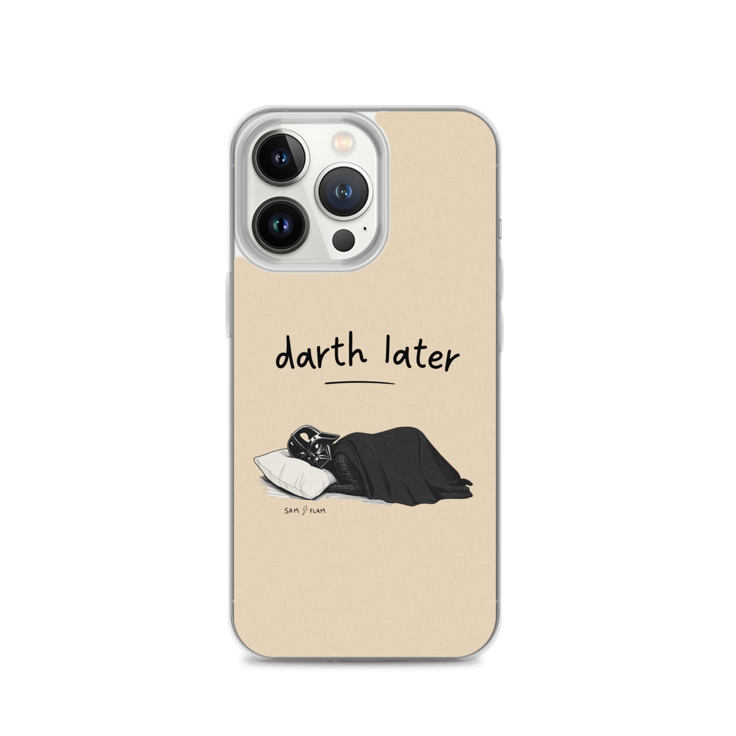 Clear Case for iPhone® "Darth later" - Sam Flam