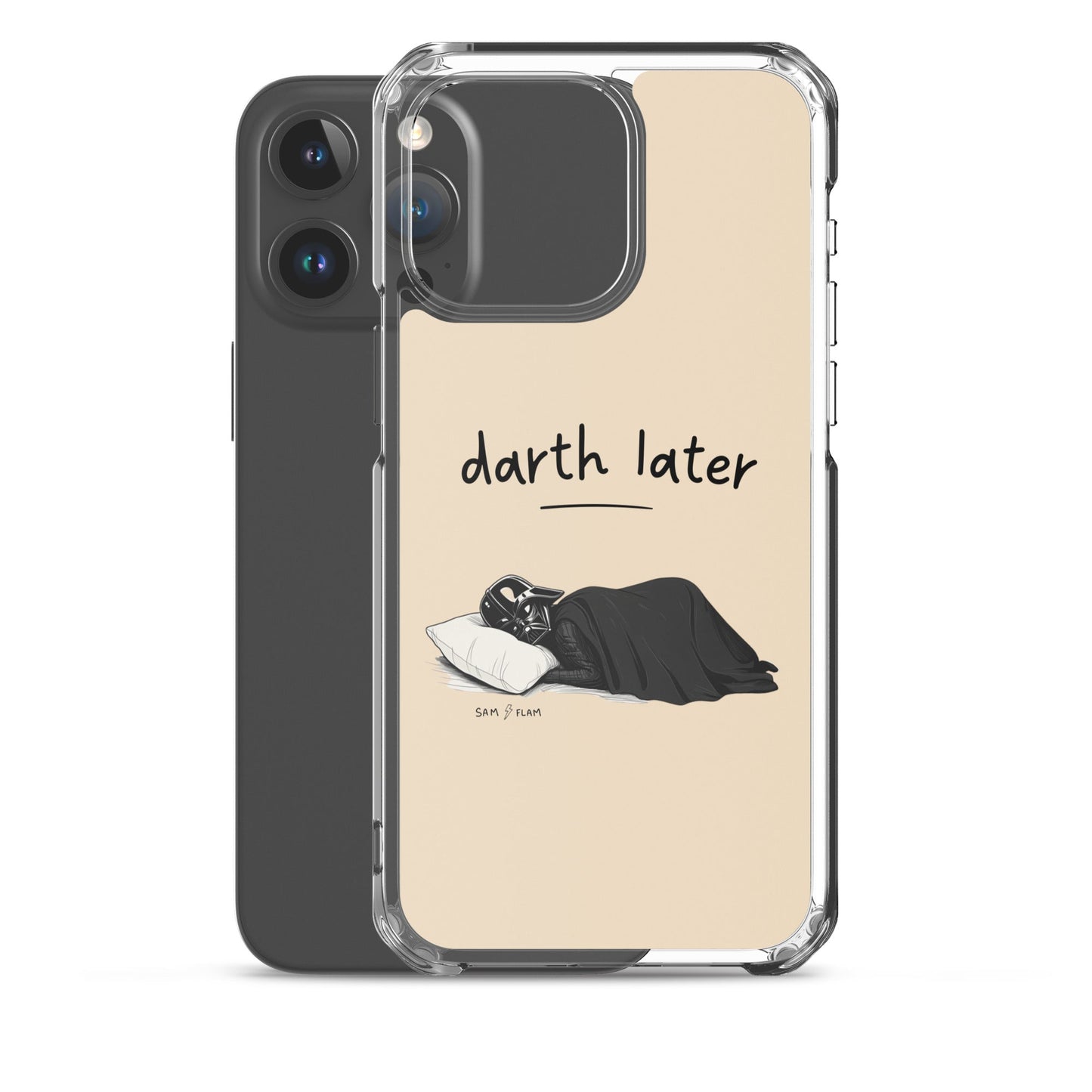 Clear Case for iPhone® "Darth later" - Sam Flam