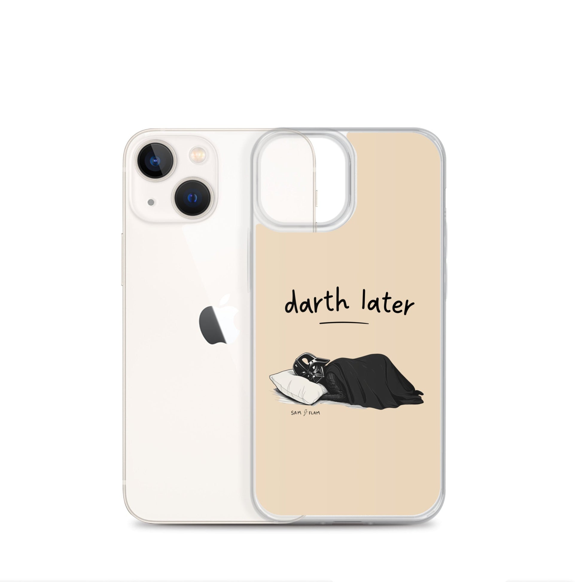 Clear Case for iPhone® "Darth later" - Sam Flam