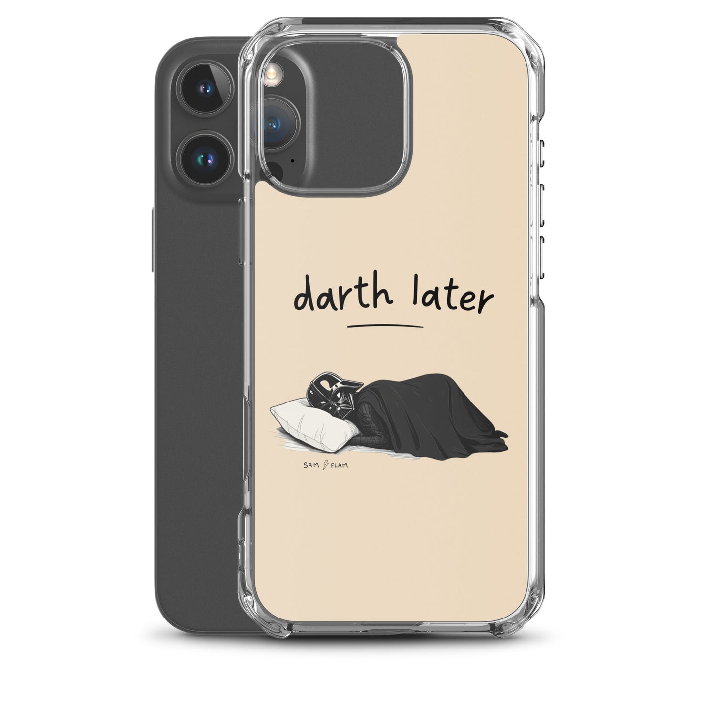 Clear Case for iPhone® "Darth later" - Sam Flam