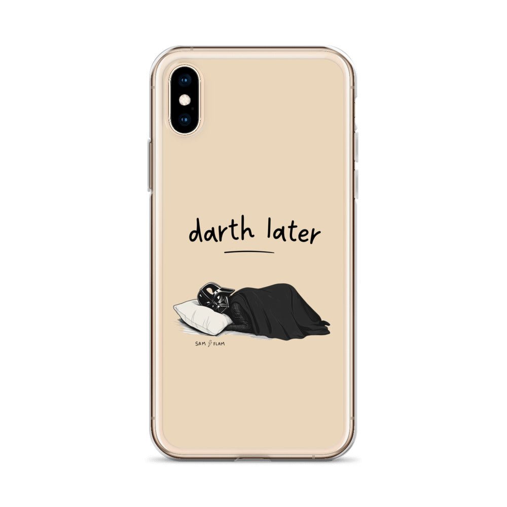 Clear Case for iPhone® "Darth later" - Sam Flam