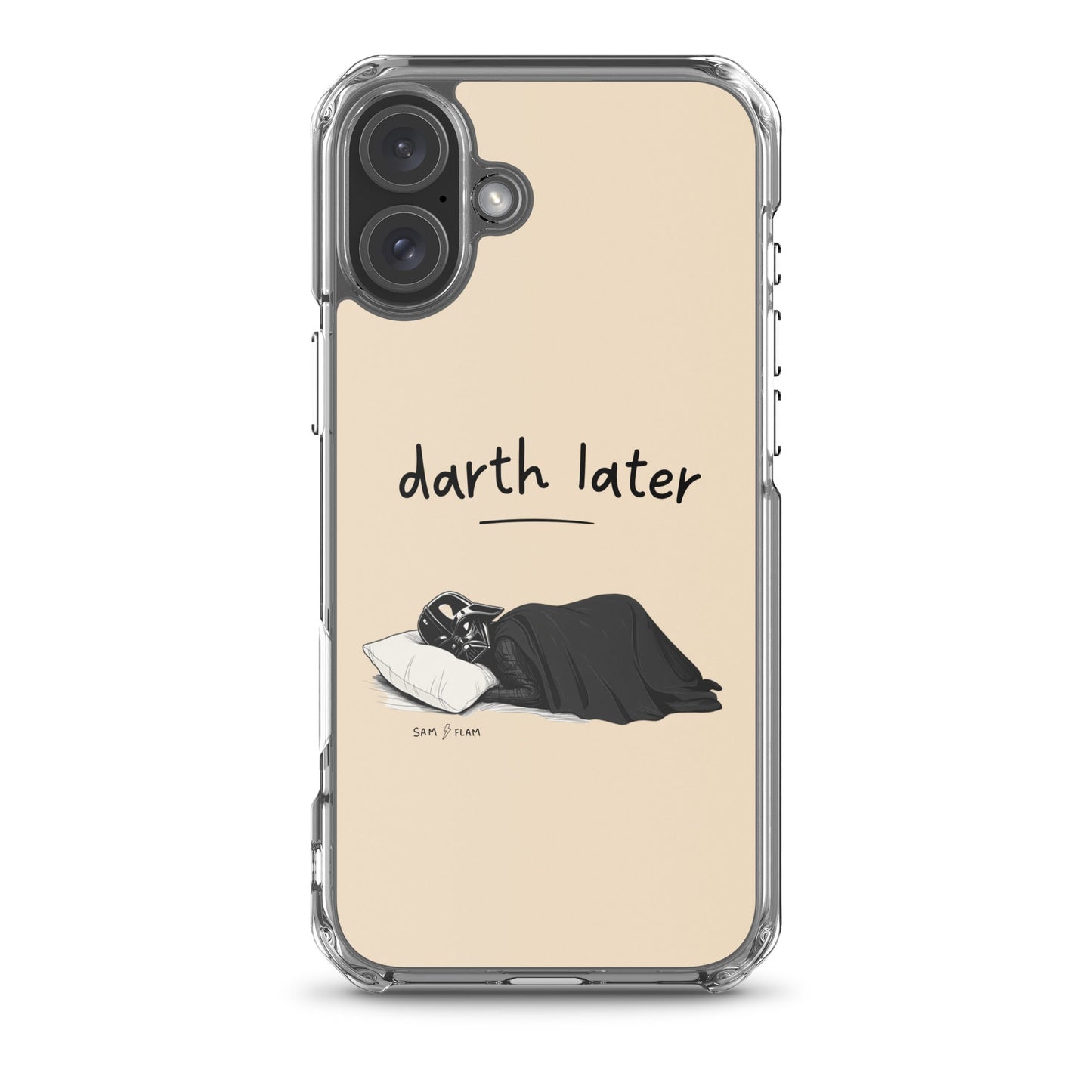Clear Case for iPhone® "Darth later" - Sam Flam