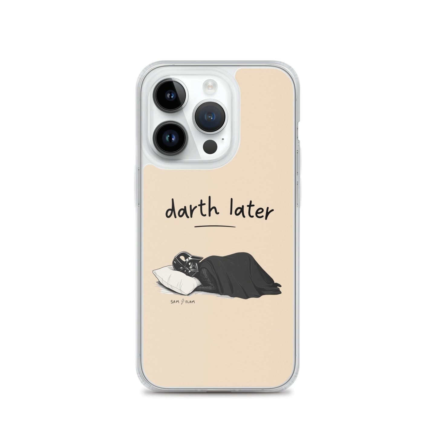 Clear Case for iPhone® "Darth later" - Sam Flam