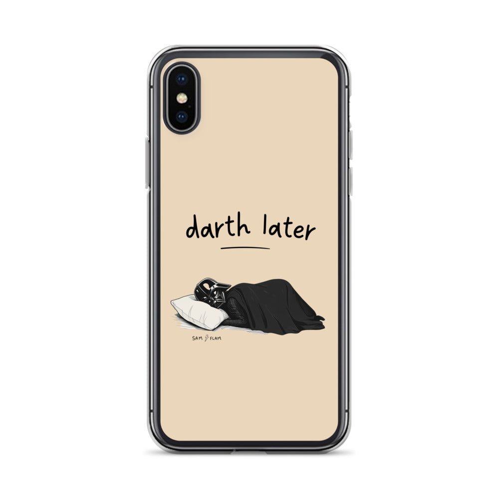 Clear Case for iPhone® "Darth later" - Sam Flam