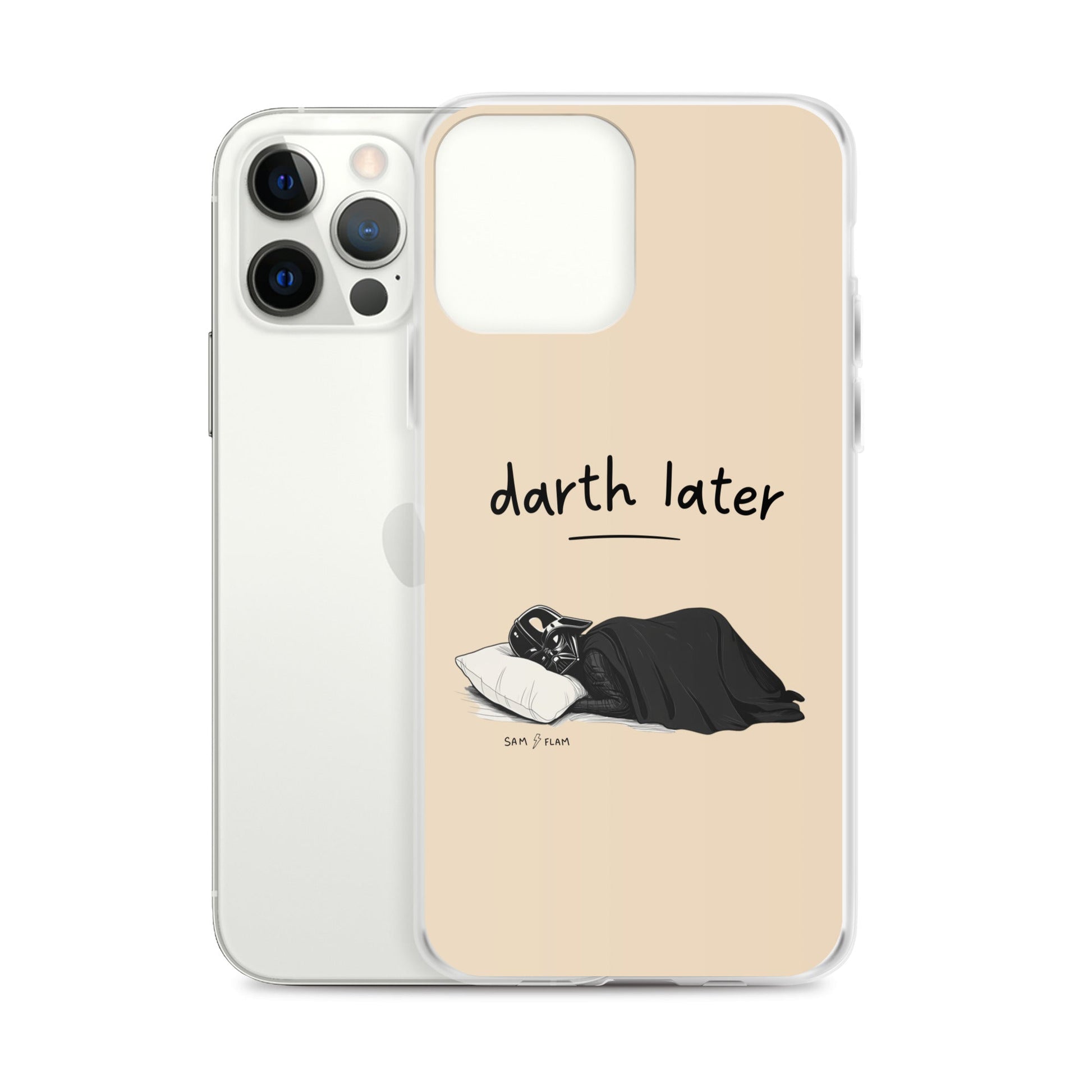 Clear Case for iPhone® "Darth later" - Sam Flam