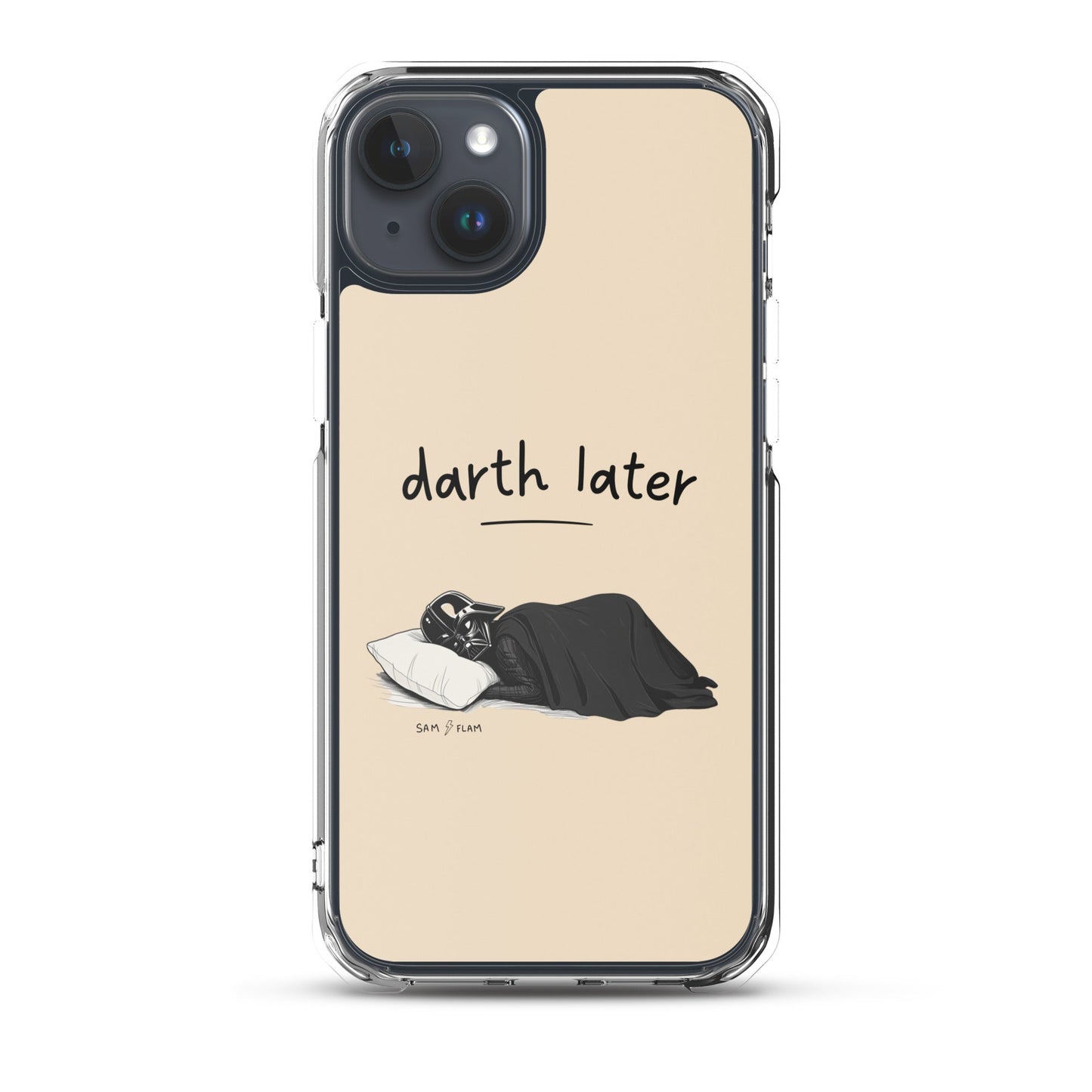 Clear Case for iPhone® "Darth later" - Sam Flam