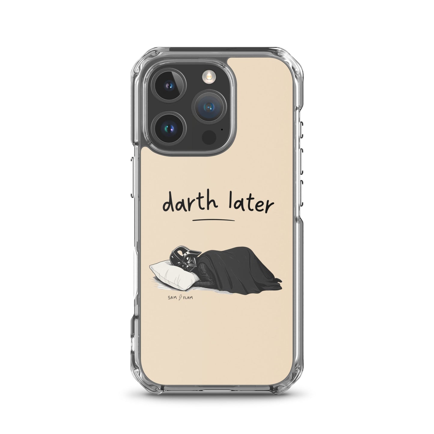 Clear Case for iPhone® "Darth later" - Sam Flam