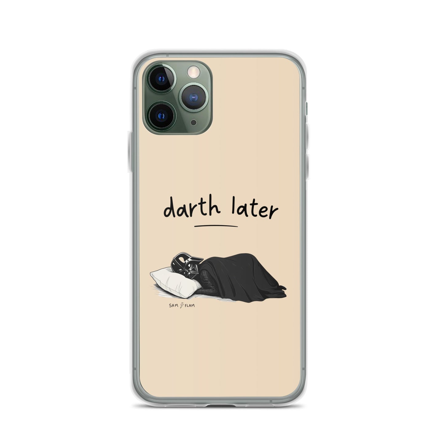 Clear Case for iPhone® "Darth later" - Sam Flam