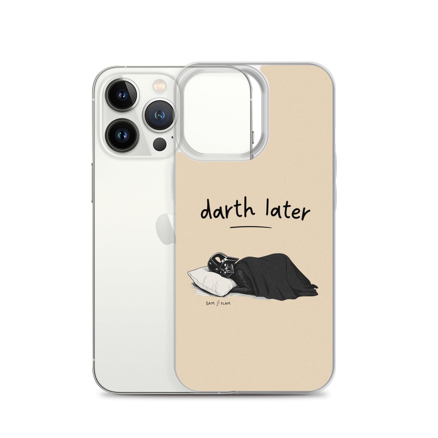 Clear Case for iPhone® "Darth later" - Sam Flam