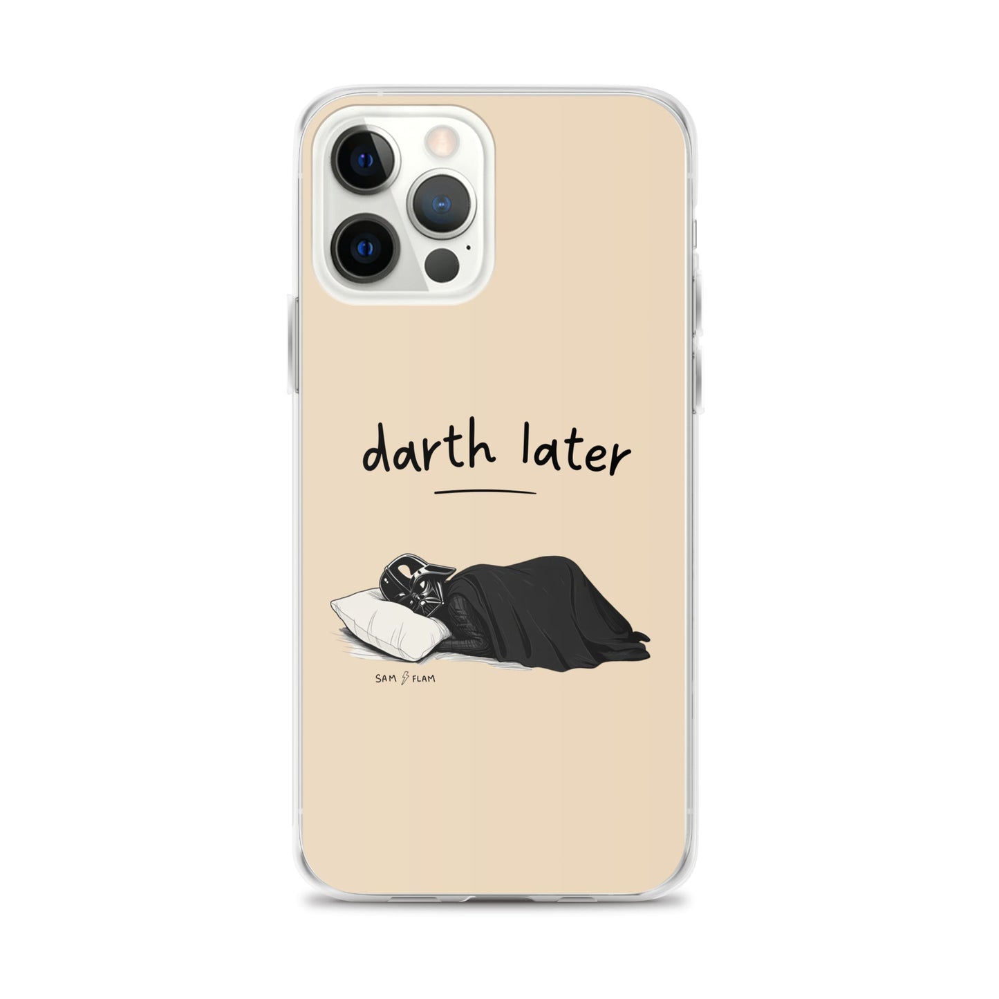 Clear Case for iPhone® "Darth later" - Sam Flam