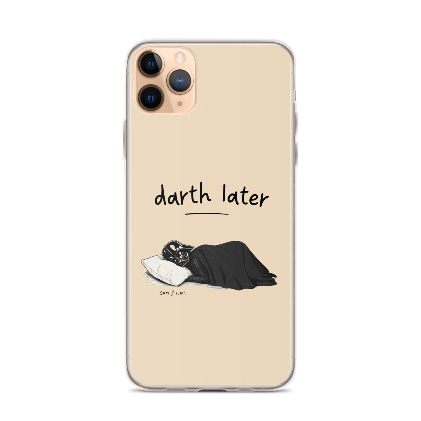 Clear Case for iPhone® "Darth later" - Sam Flam