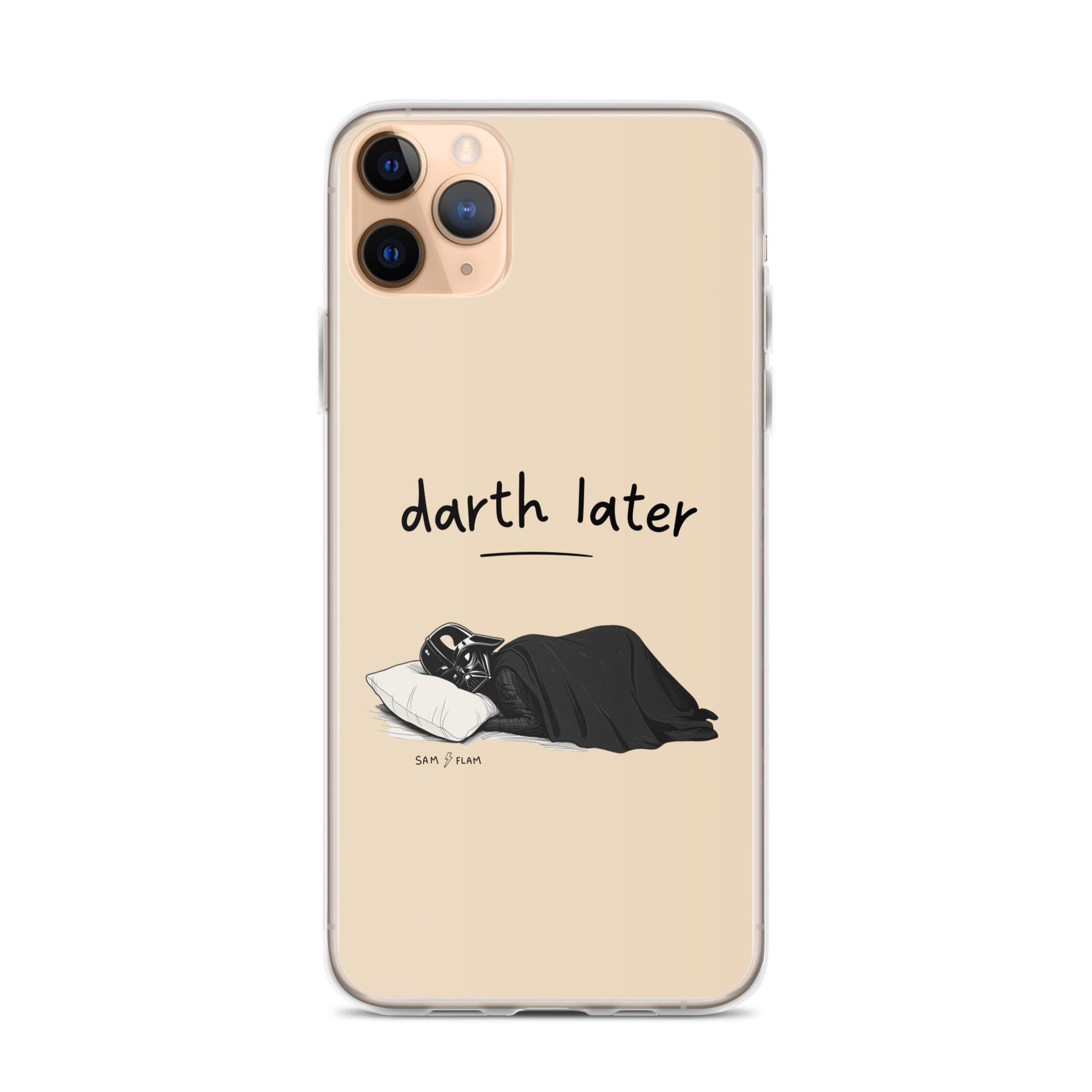 Clear Case for iPhone® "Darth later" - Sam Flam
