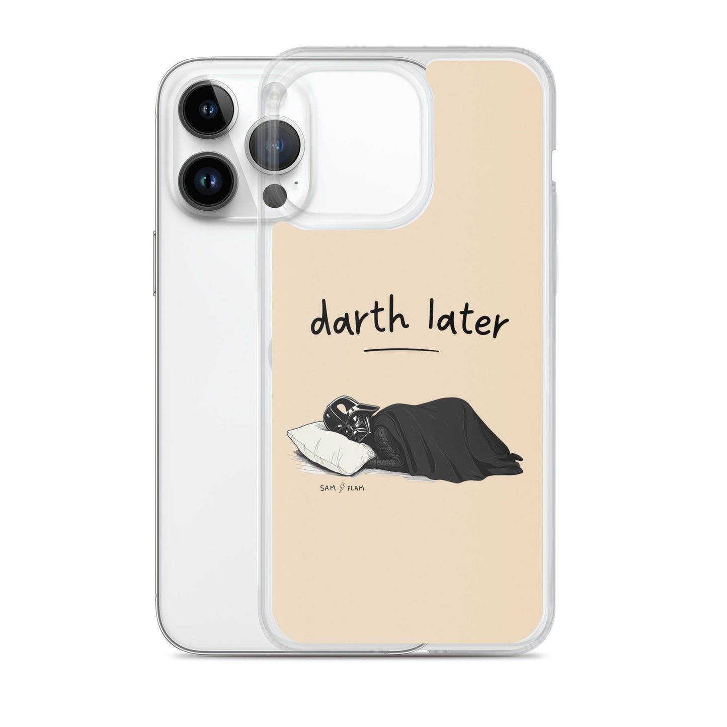 Clear Case for iPhone® "Darth later" - Sam Flam