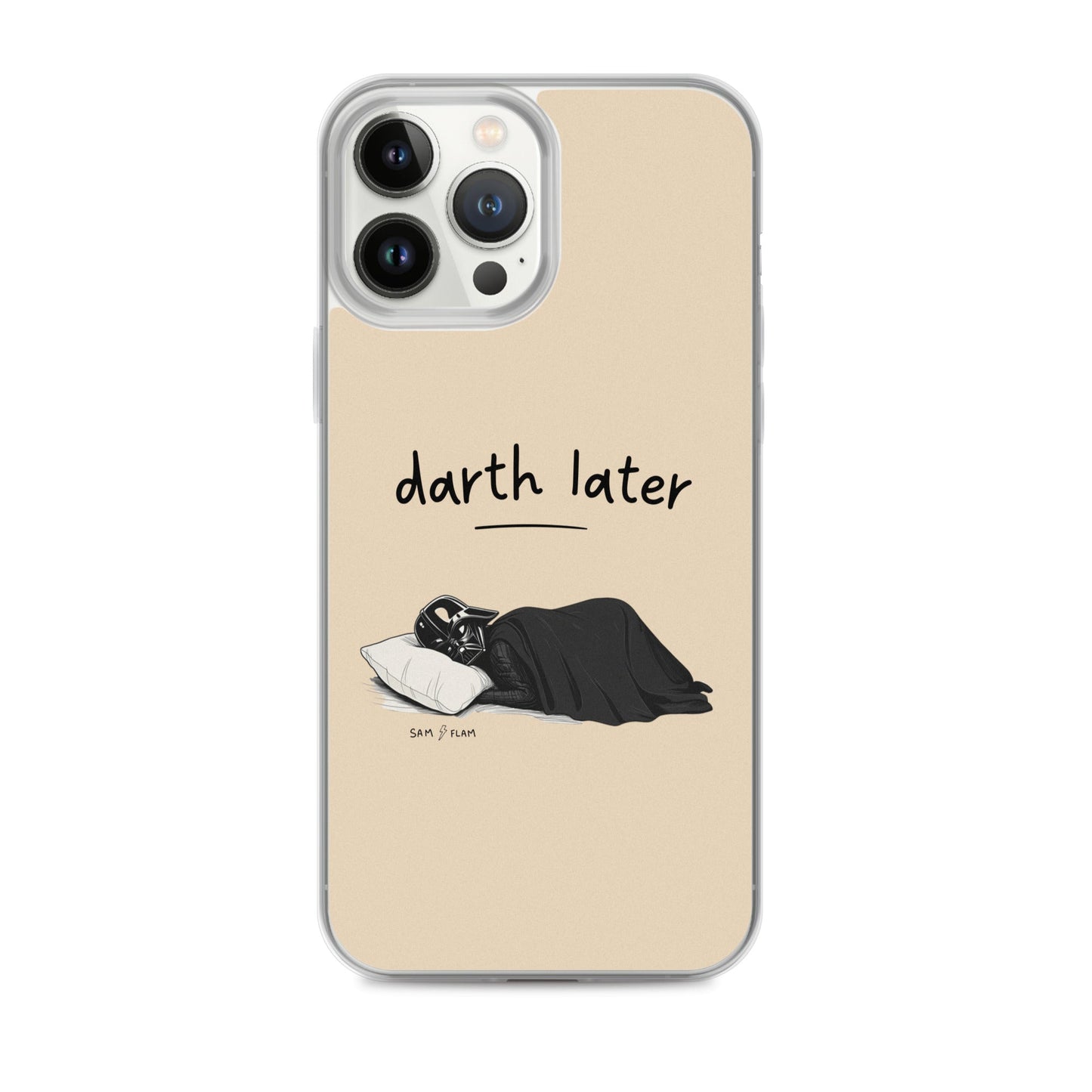 Clear Case for iPhone® "Darth later" - Sam Flam