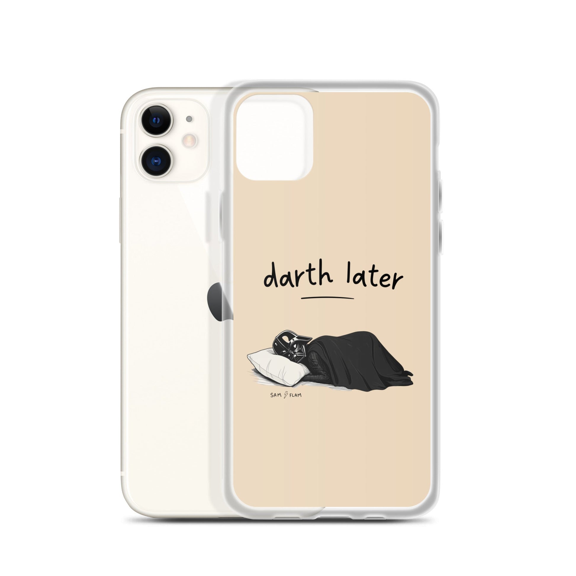 Clear Case for iPhone® "Darth later" - Sam Flam