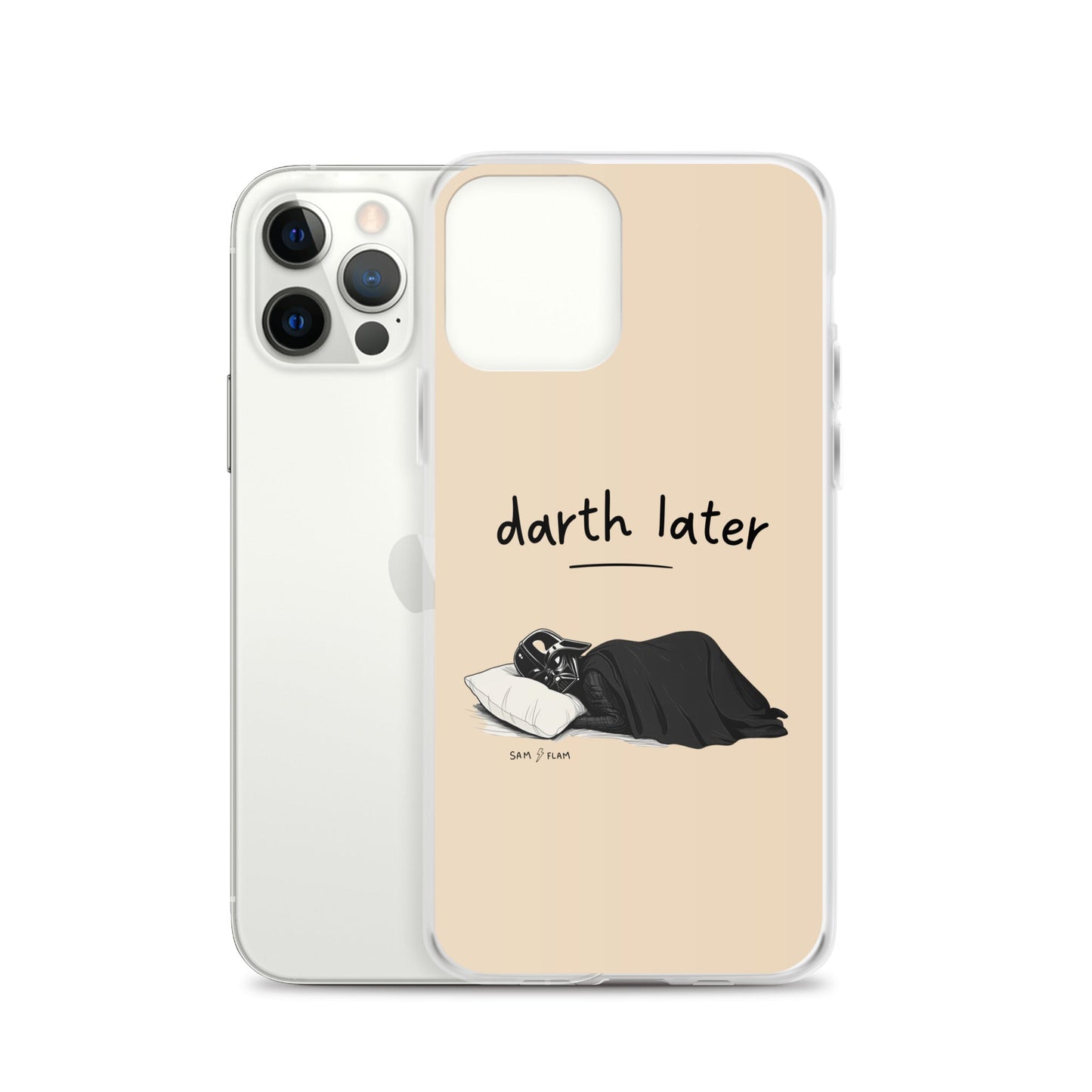 Clear Case for iPhone® "Darth later" - Sam Flam