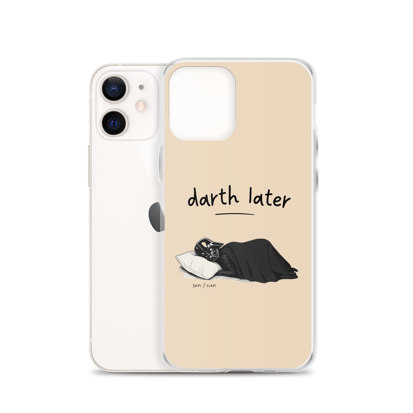 Clear Case for iPhone® "Darth later" - Sam Flam