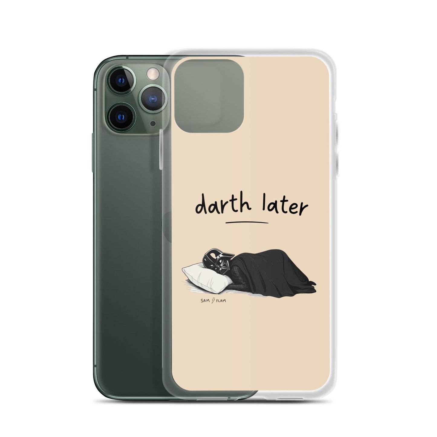 Clear Case for iPhone® "Darth later" - Sam Flam