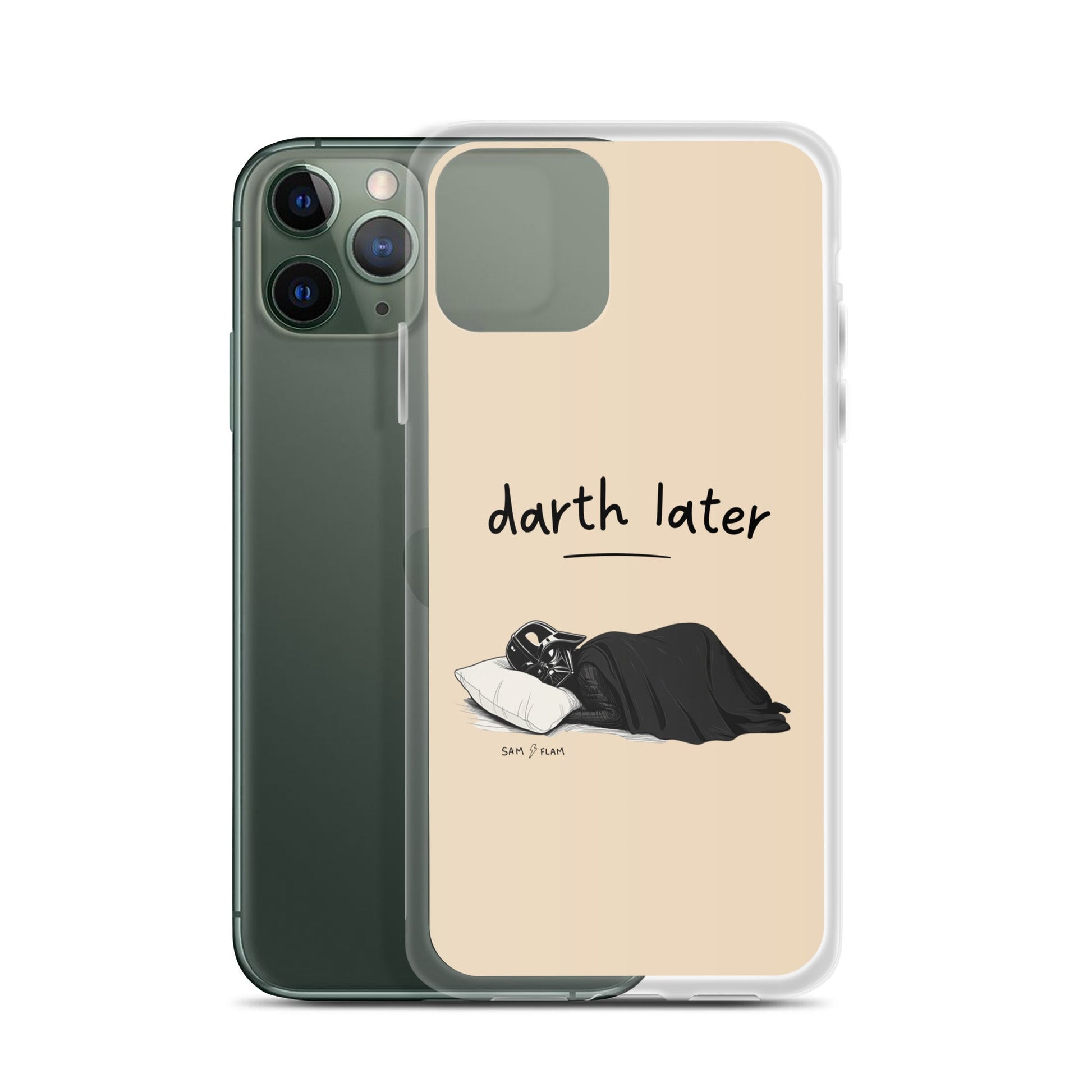 Clear Case for iPhone® "Darth later" - Sam Flam