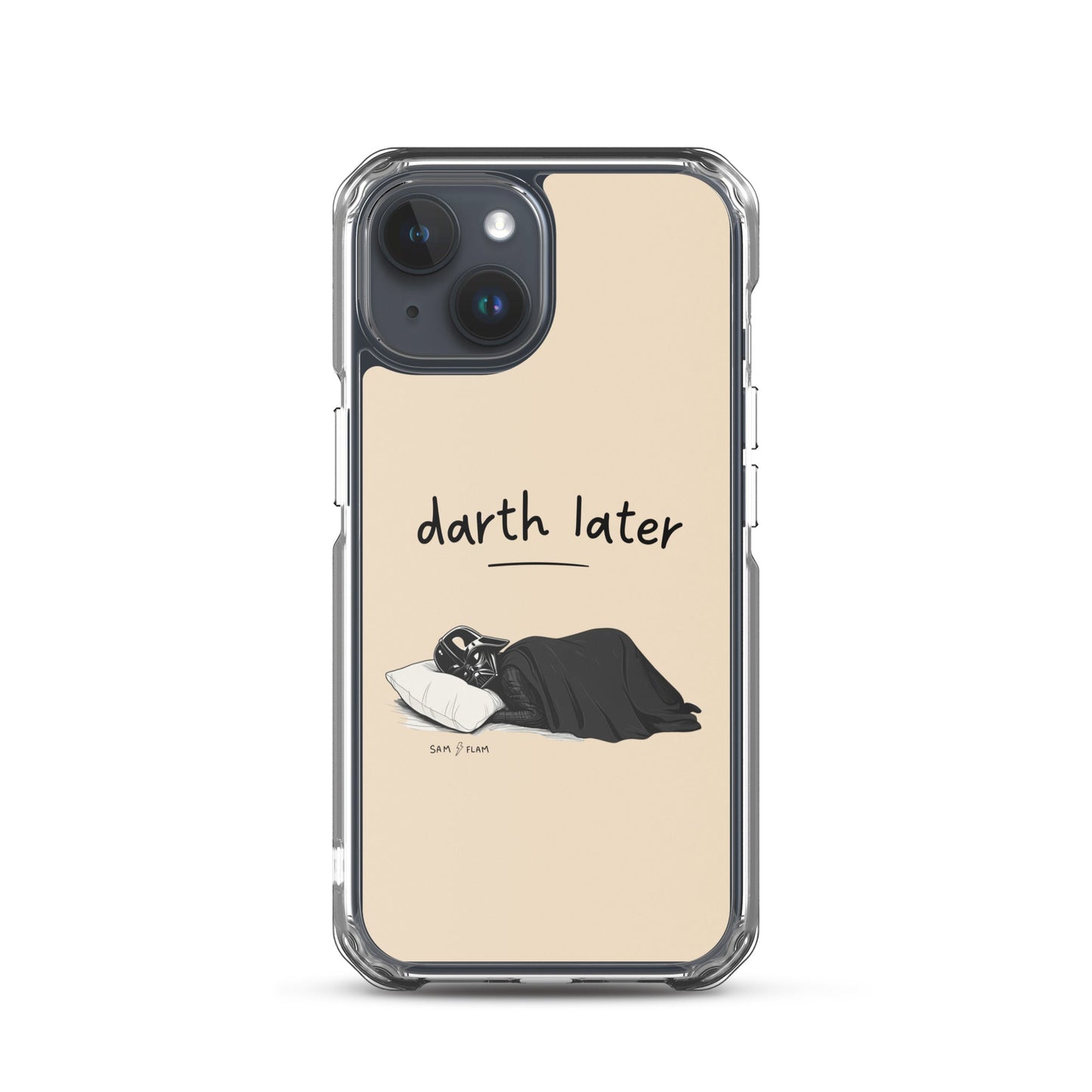 Clear Case for iPhone® "Darth later" - Sam Flam