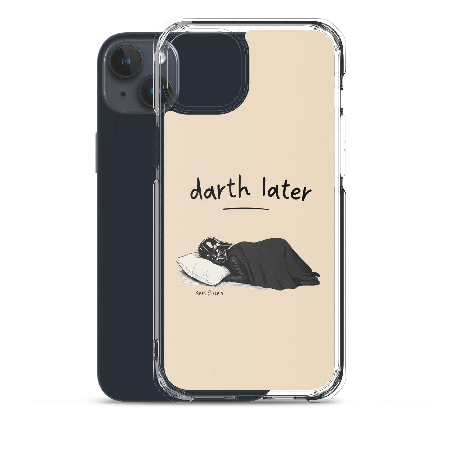 Clear Case for iPhone® "Darth later" - Sam Flam