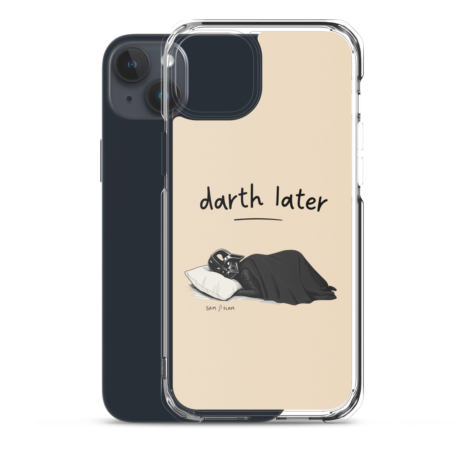 Clear Case for iPhone® "Darth later" - Sam Flam