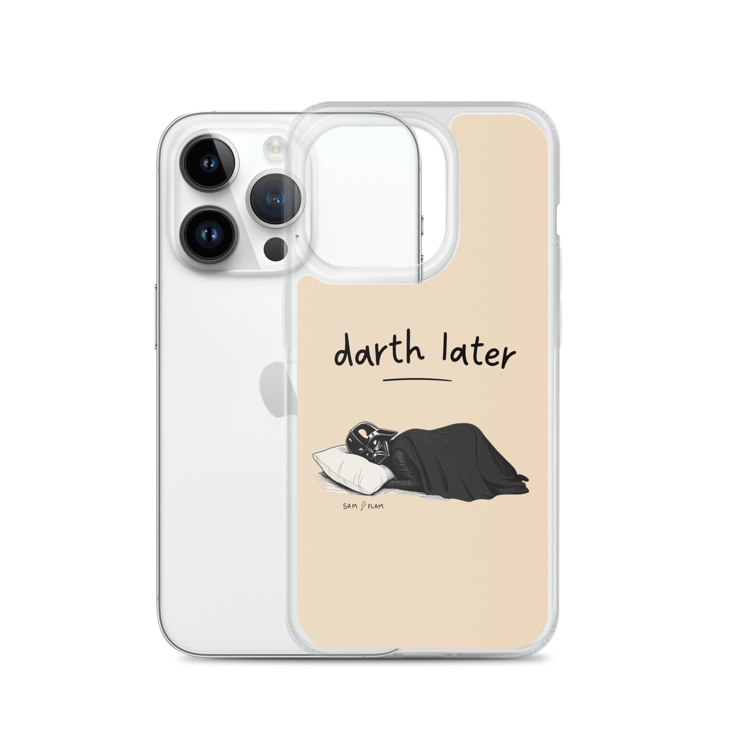 Clear Case for iPhone® "Darth later" - Sam Flam