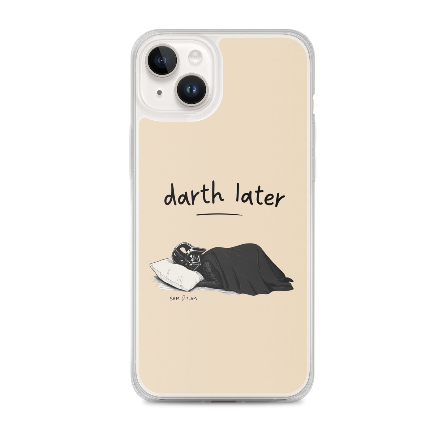 Clear Case for iPhone® "Darth later" - Sam Flam