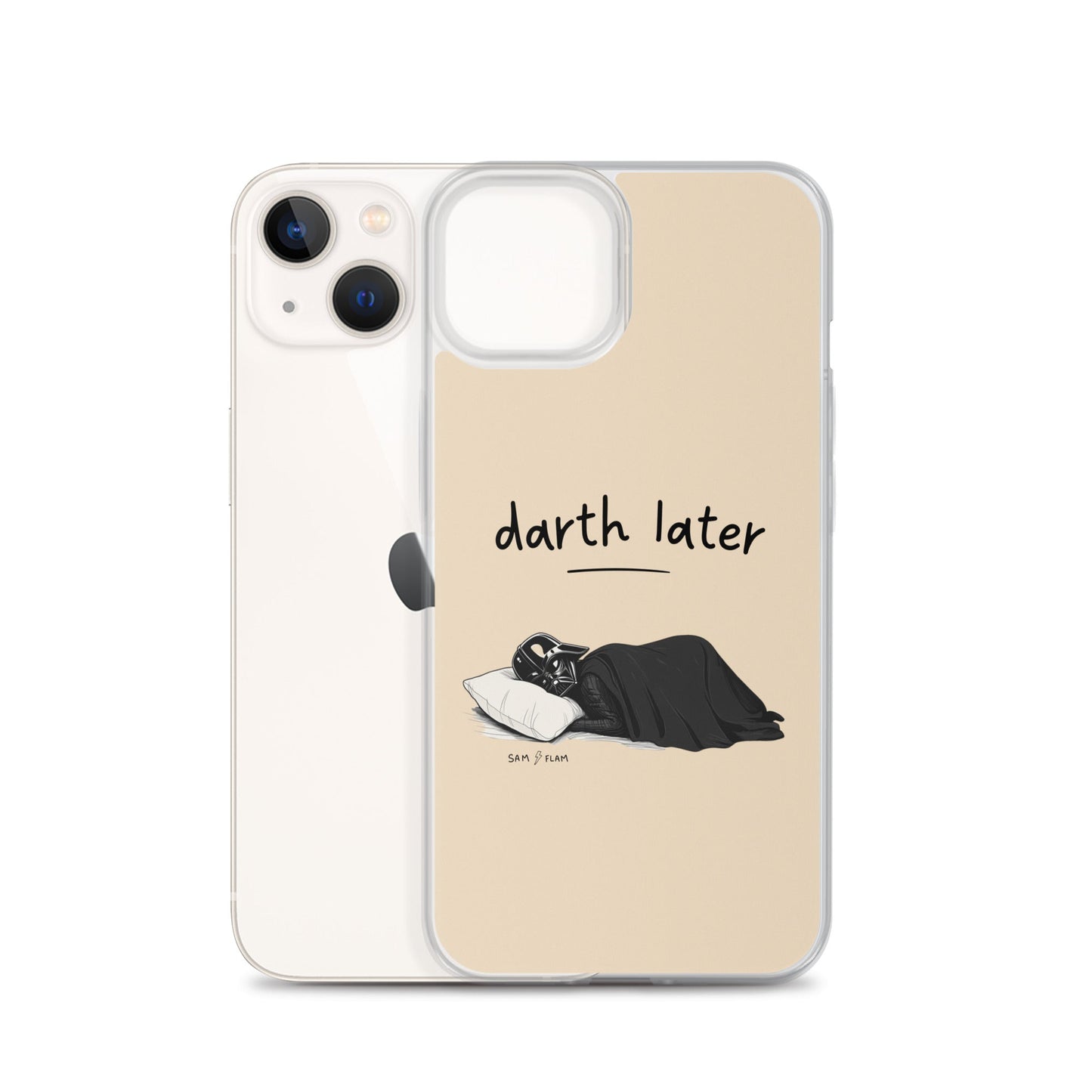 Clear Case for iPhone® "Darth later" - Sam Flam