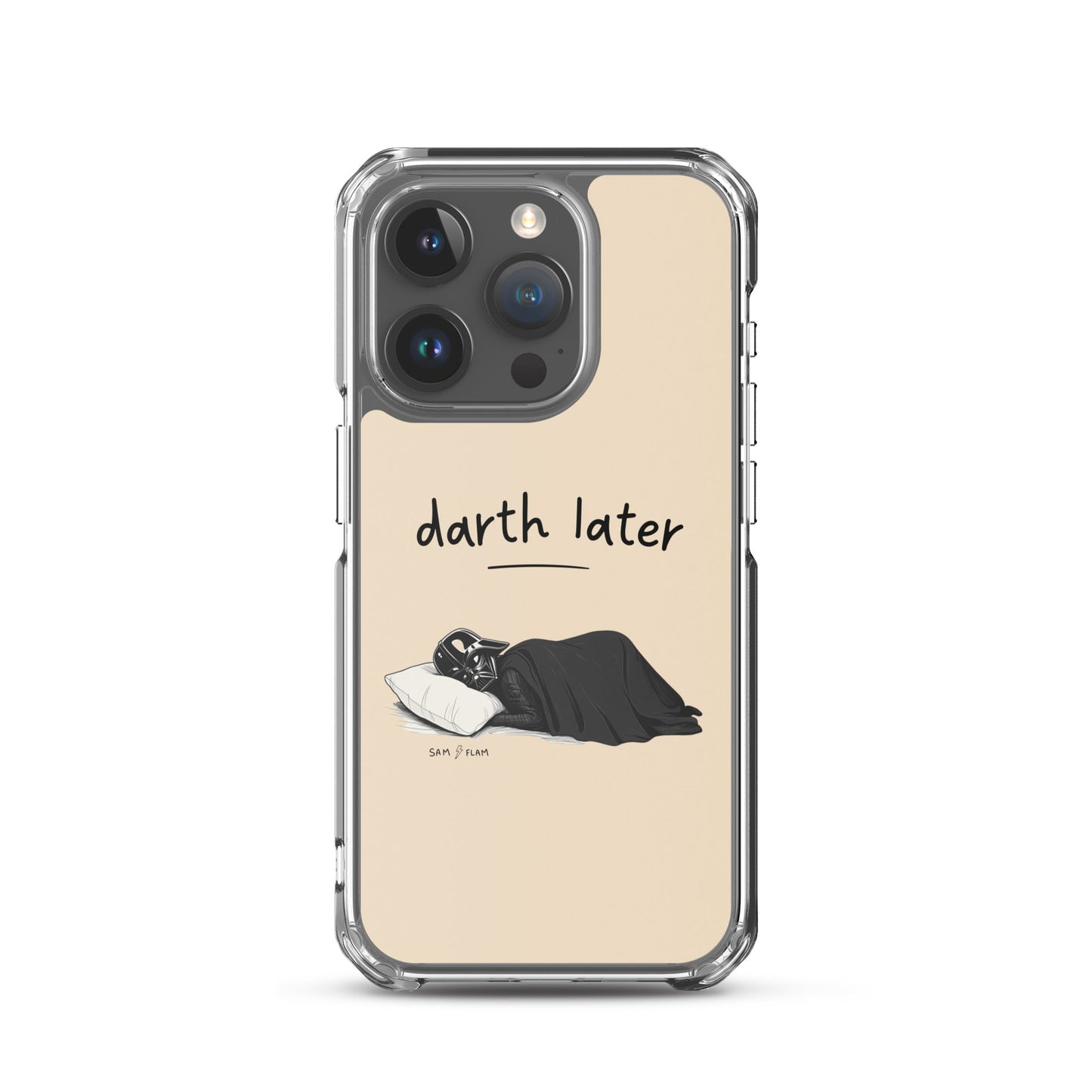 Clear Case for iPhone® "Darth later" - Sam Flam