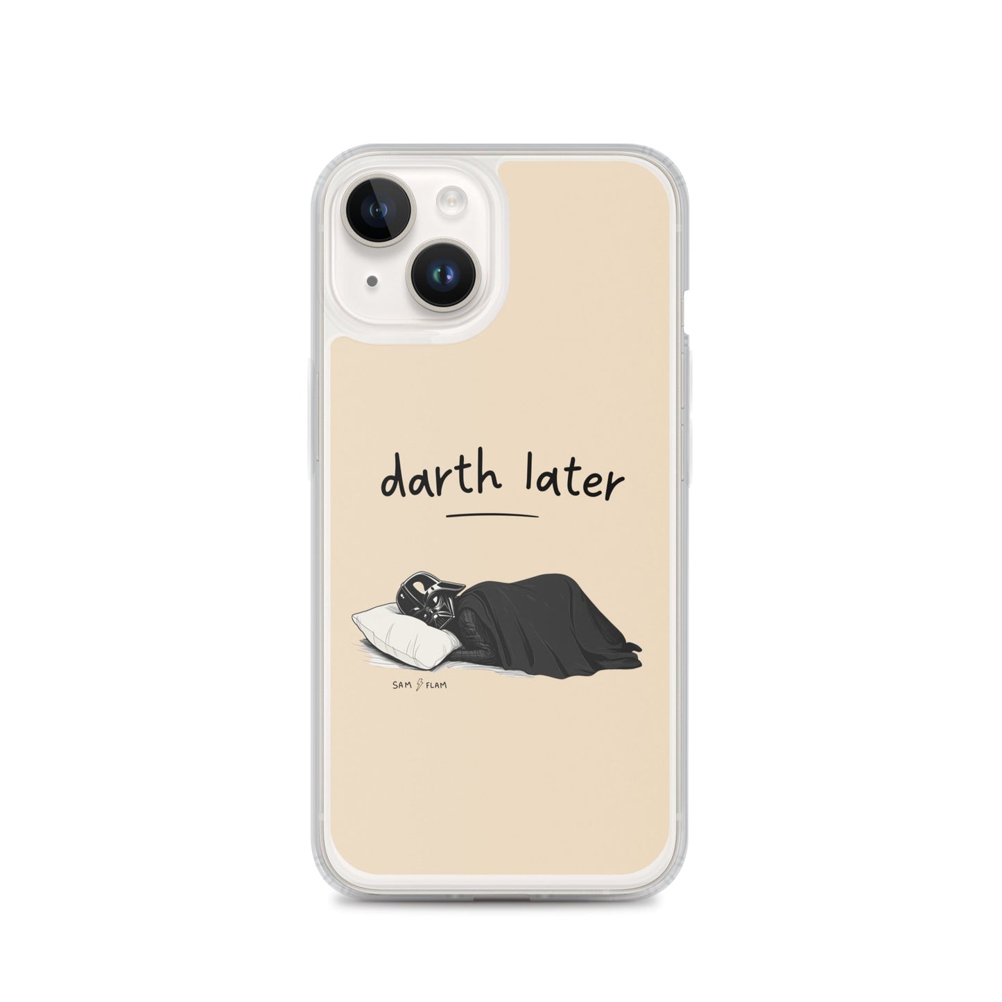 Clear Case for iPhone® "Darth later" - Sam Flam