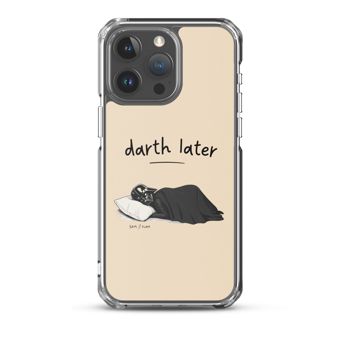 Clear Case for iPhone® "Darth later" - Sam Flam
