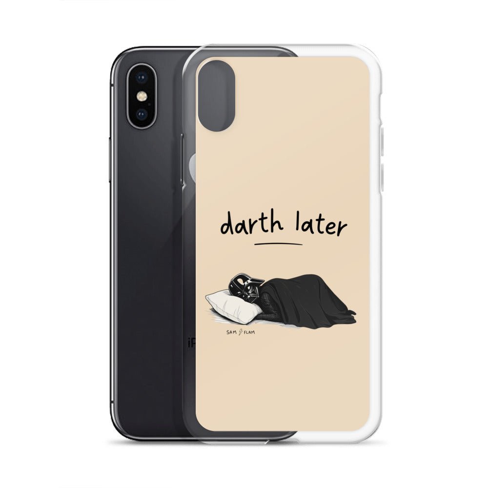 Clear Case for iPhone® "Darth later" - Sam Flam