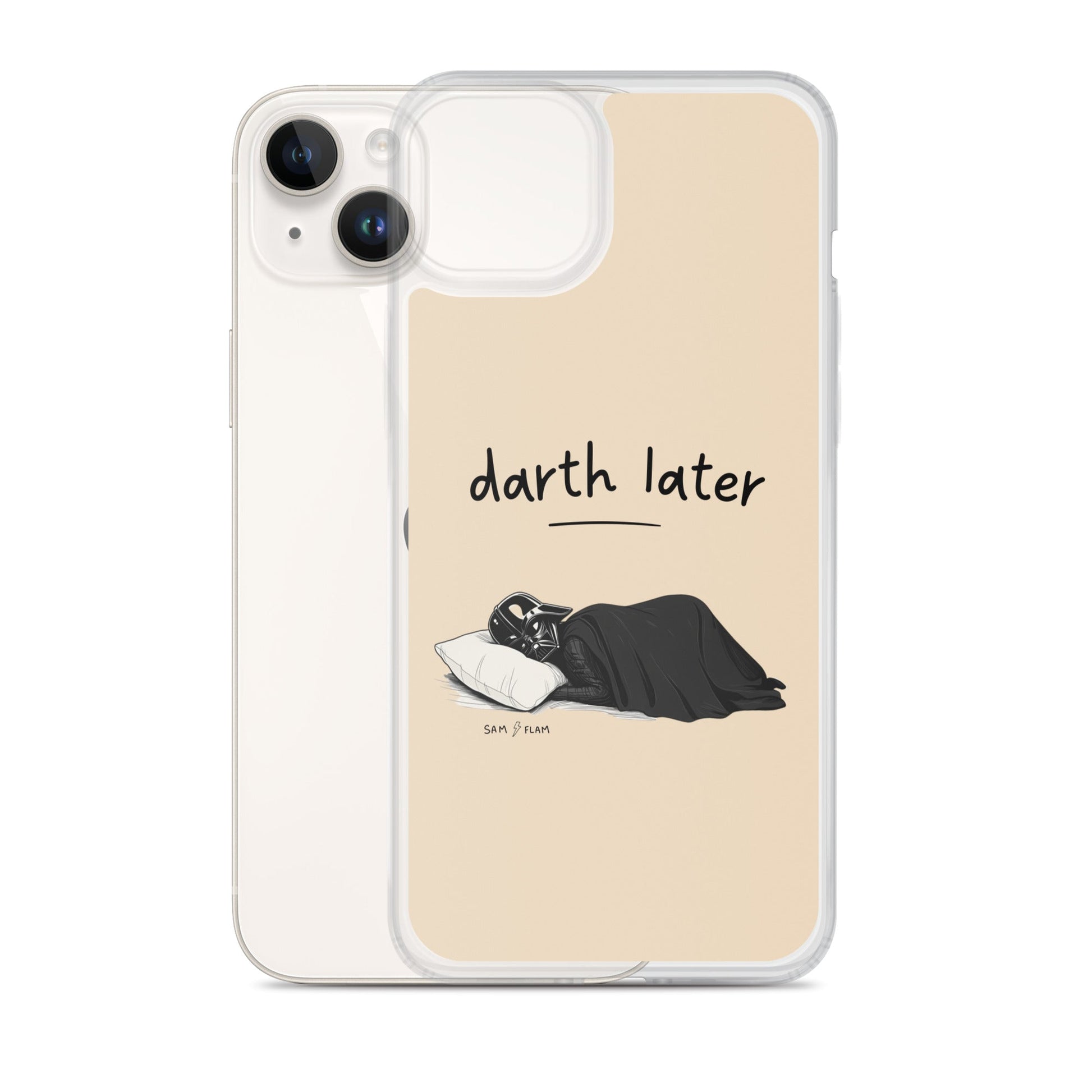 Clear Case for iPhone® "Darth later" - Sam Flam