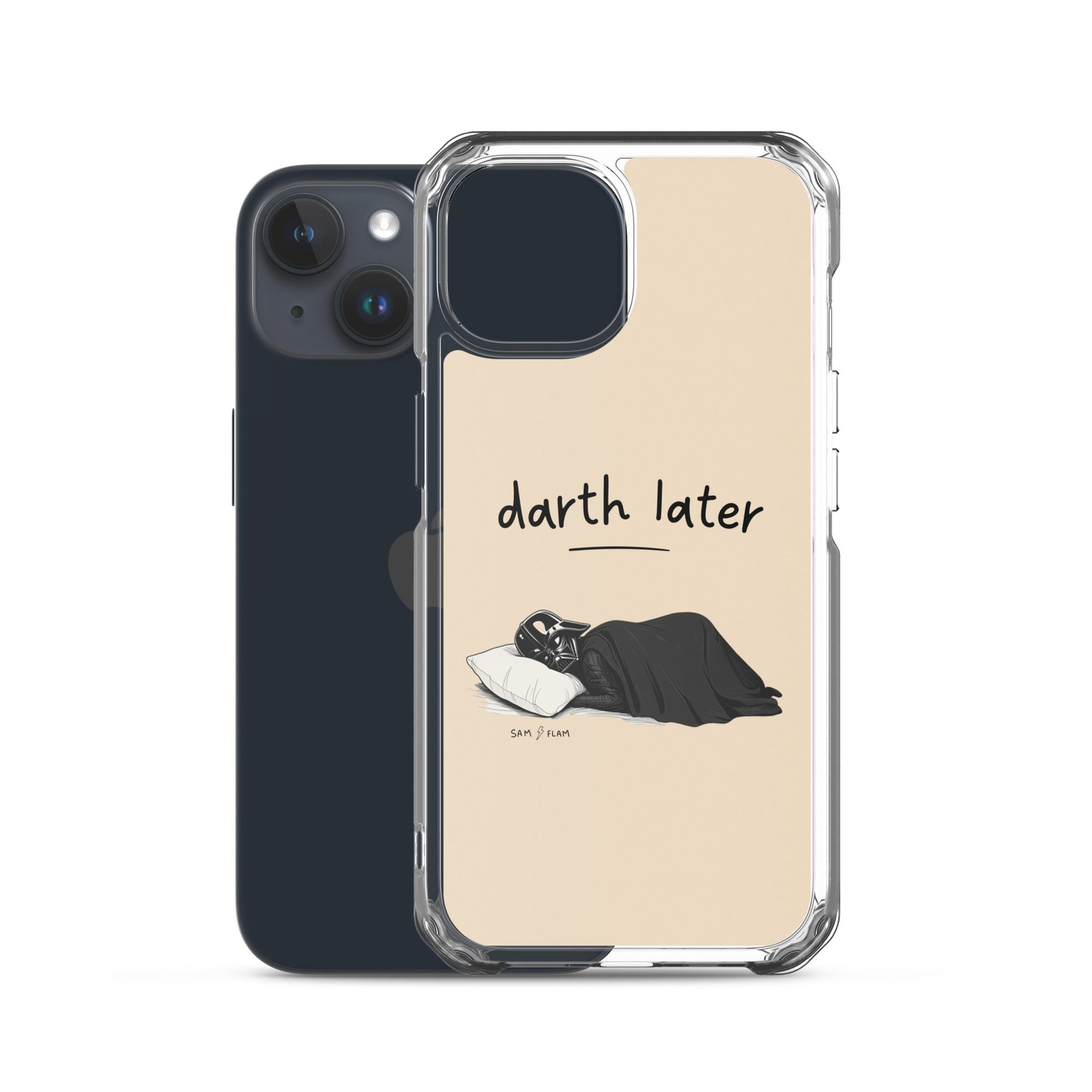 Clear Case for iPhone® "Darth later" - Sam Flam