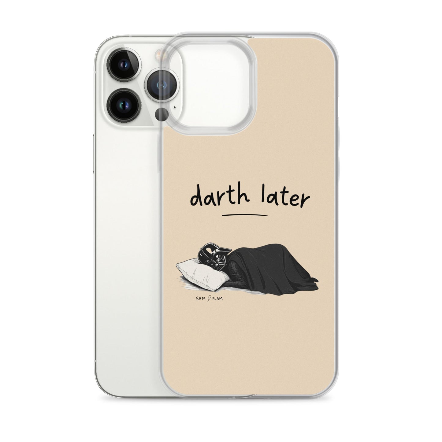 Clear Case for iPhone® "Darth later" - Sam Flam