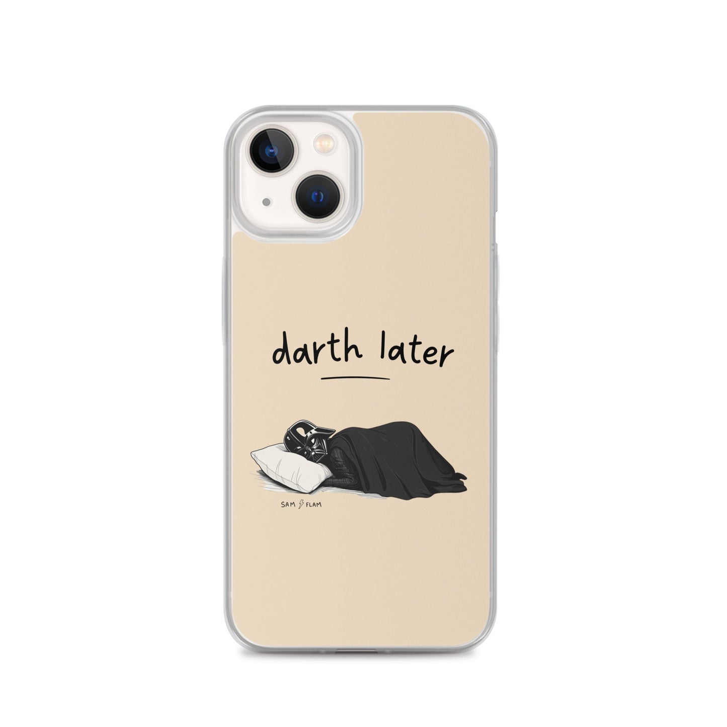 Clear Case for iPhone® "Darth later" - Sam Flam