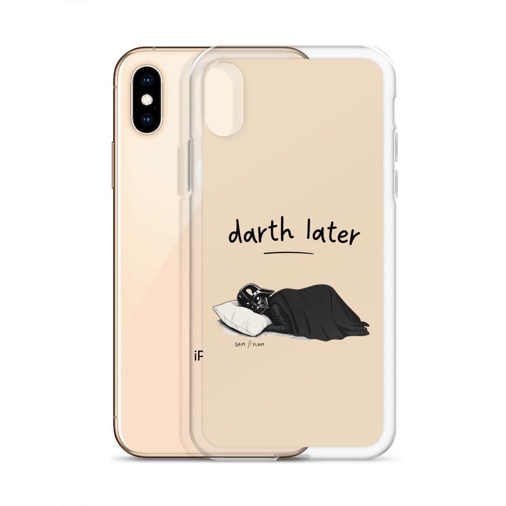 Clear Case for iPhone® "Darth later" - Sam Flam