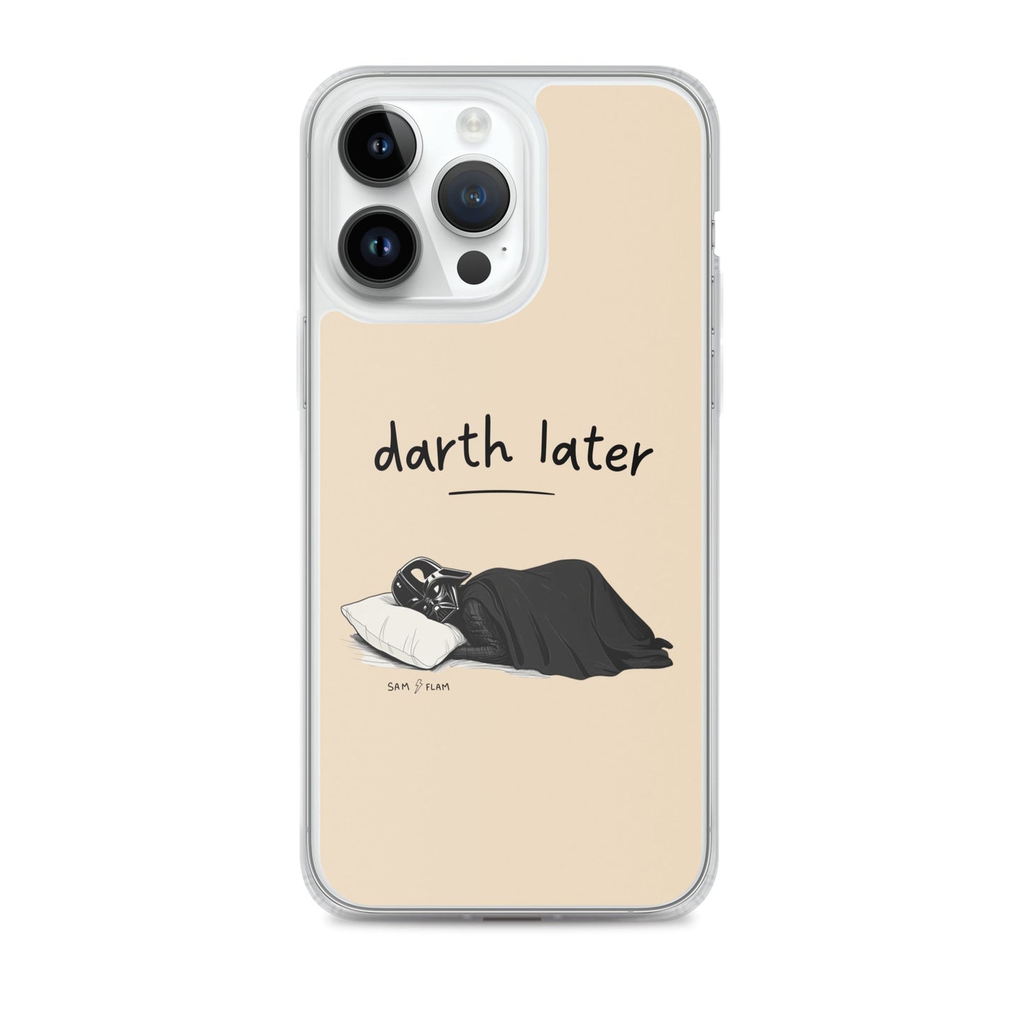 Clear Case for iPhone® "Darth later" - Sam Flam