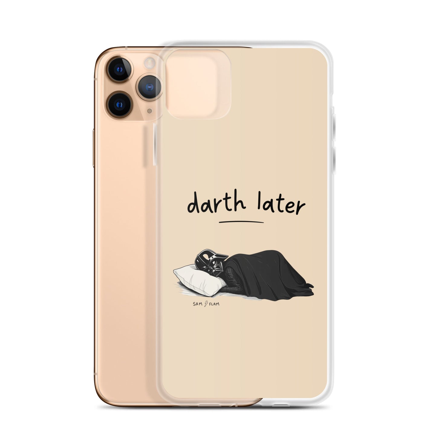 Clear Case for iPhone® "Darth later" - Sam Flam