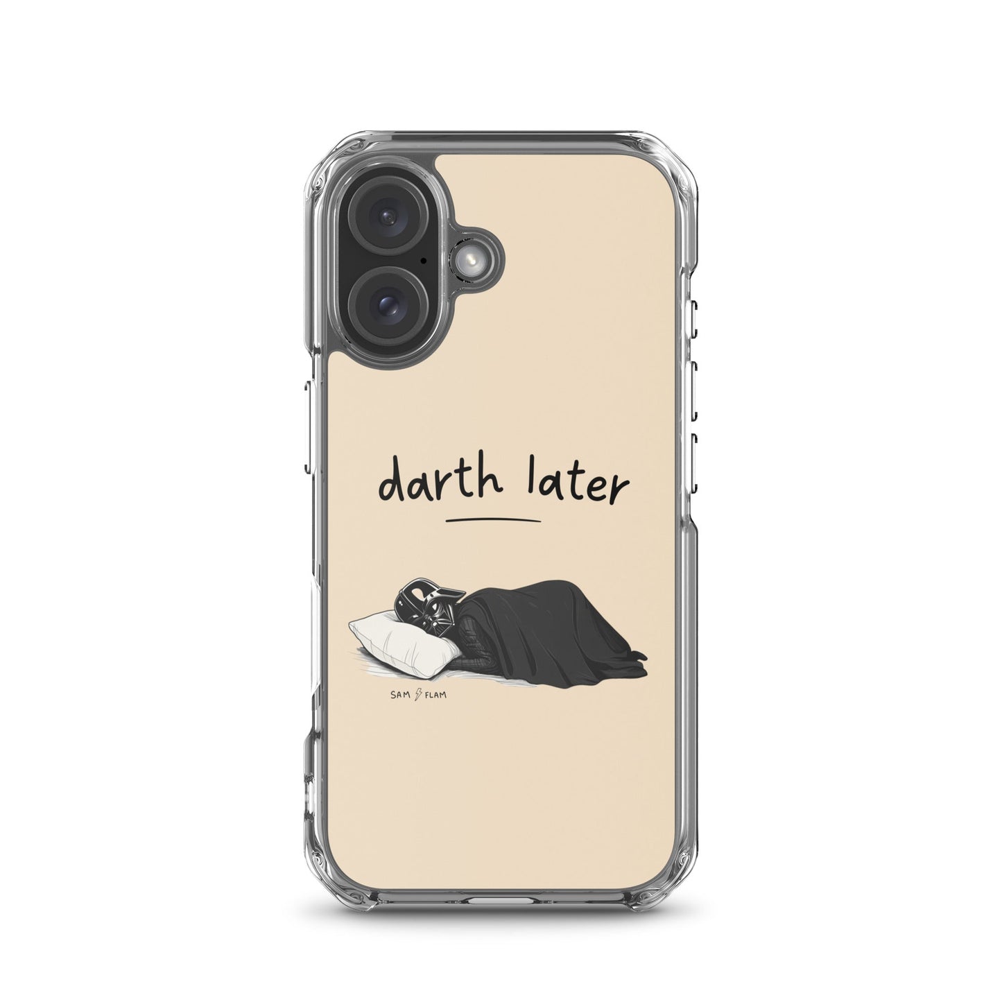 Clear Case for iPhone® "Darth later" - Sam Flam