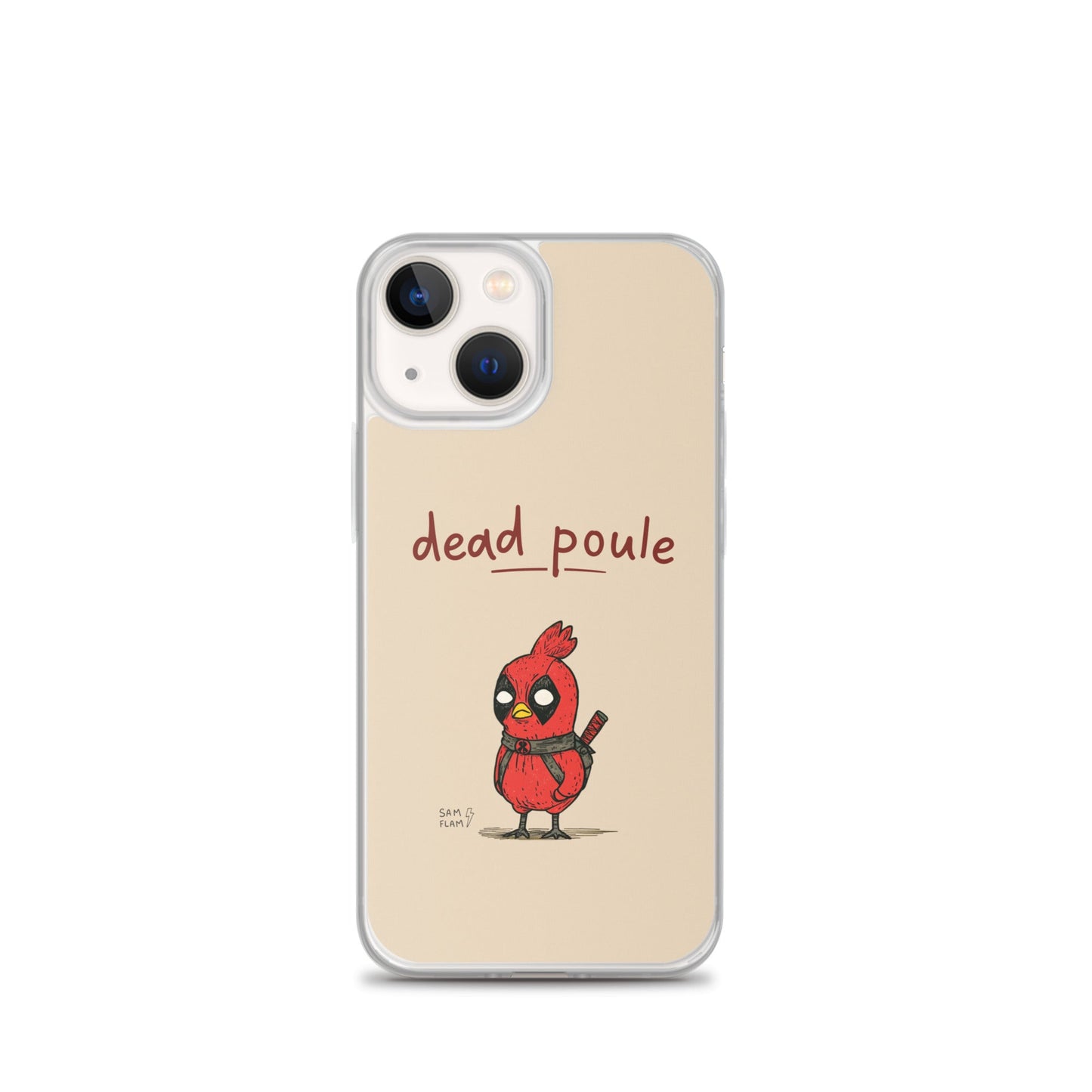 Clear Case for iPhone® "Dead poule" - Sam Flam